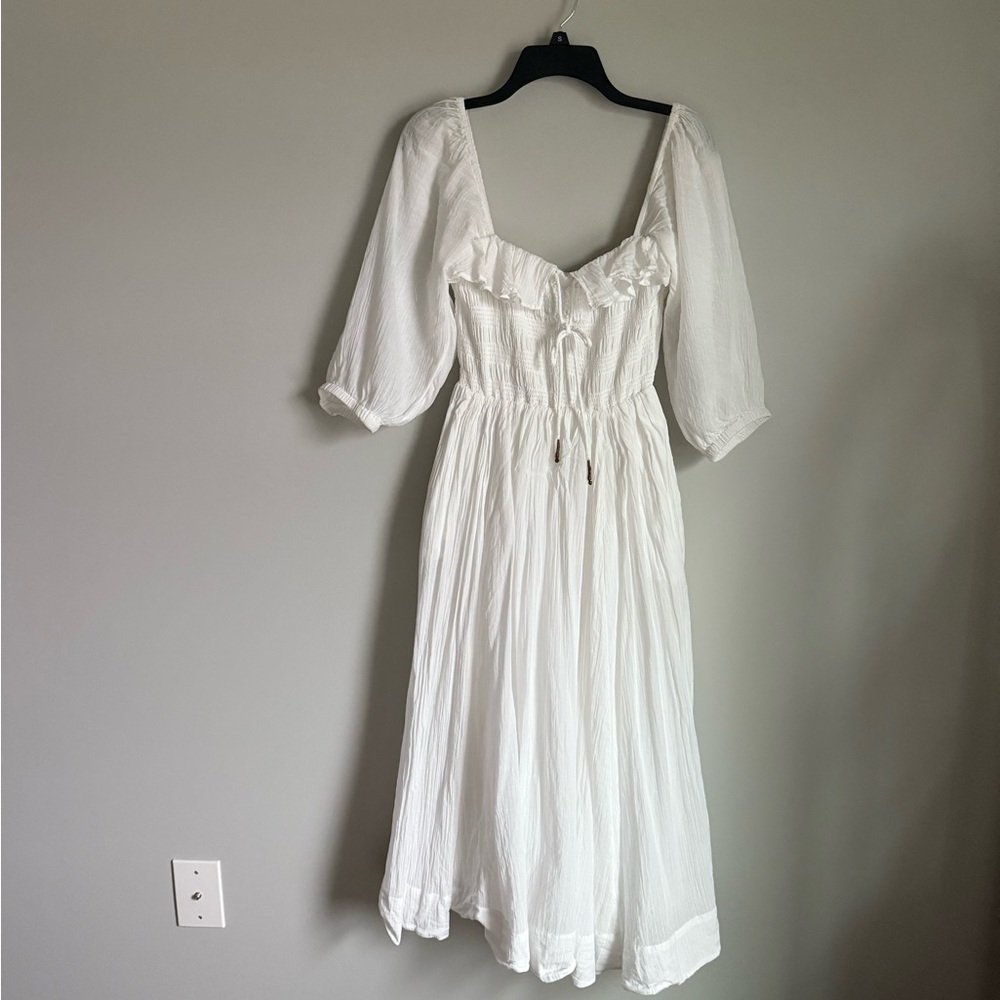 Free People Oasis Midi Dress in Canvas